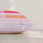 Watermelon Wave Stripe Throw Pillow throw pillow - Hillcroft Home