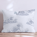 Wave Print Throw Pillow - Hillcroft Home