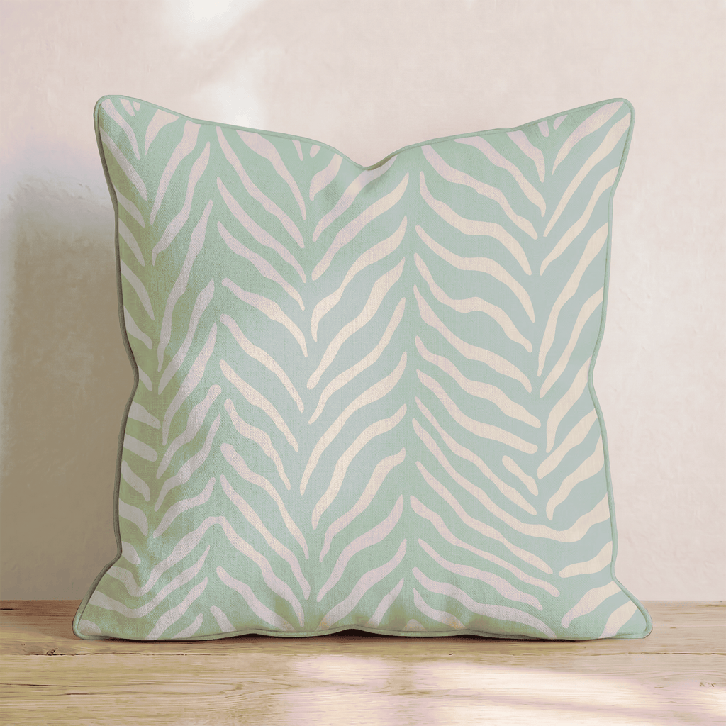 Wavy Zebra Stripes Throw Pillow - Hillcroft Home