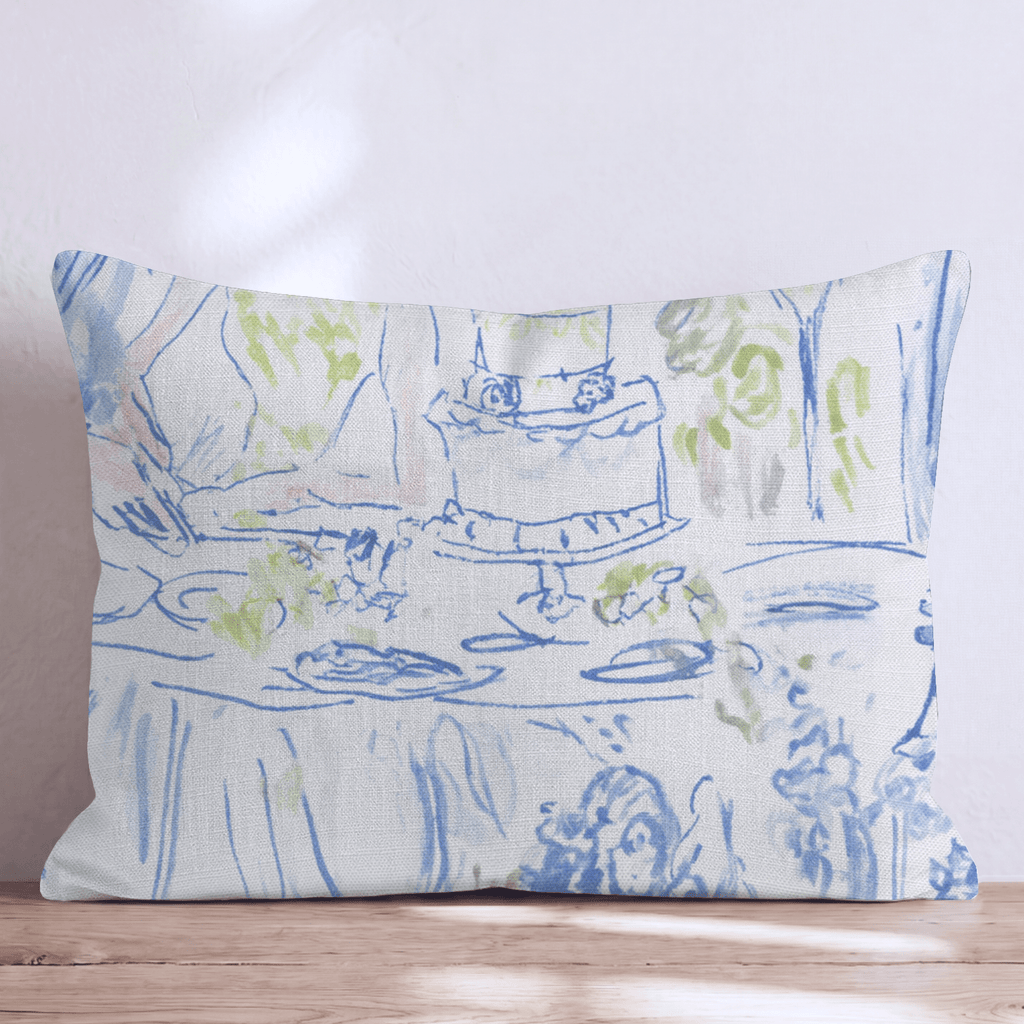 Wedding Cake is Served Throw Pillow - Hillcroft Home