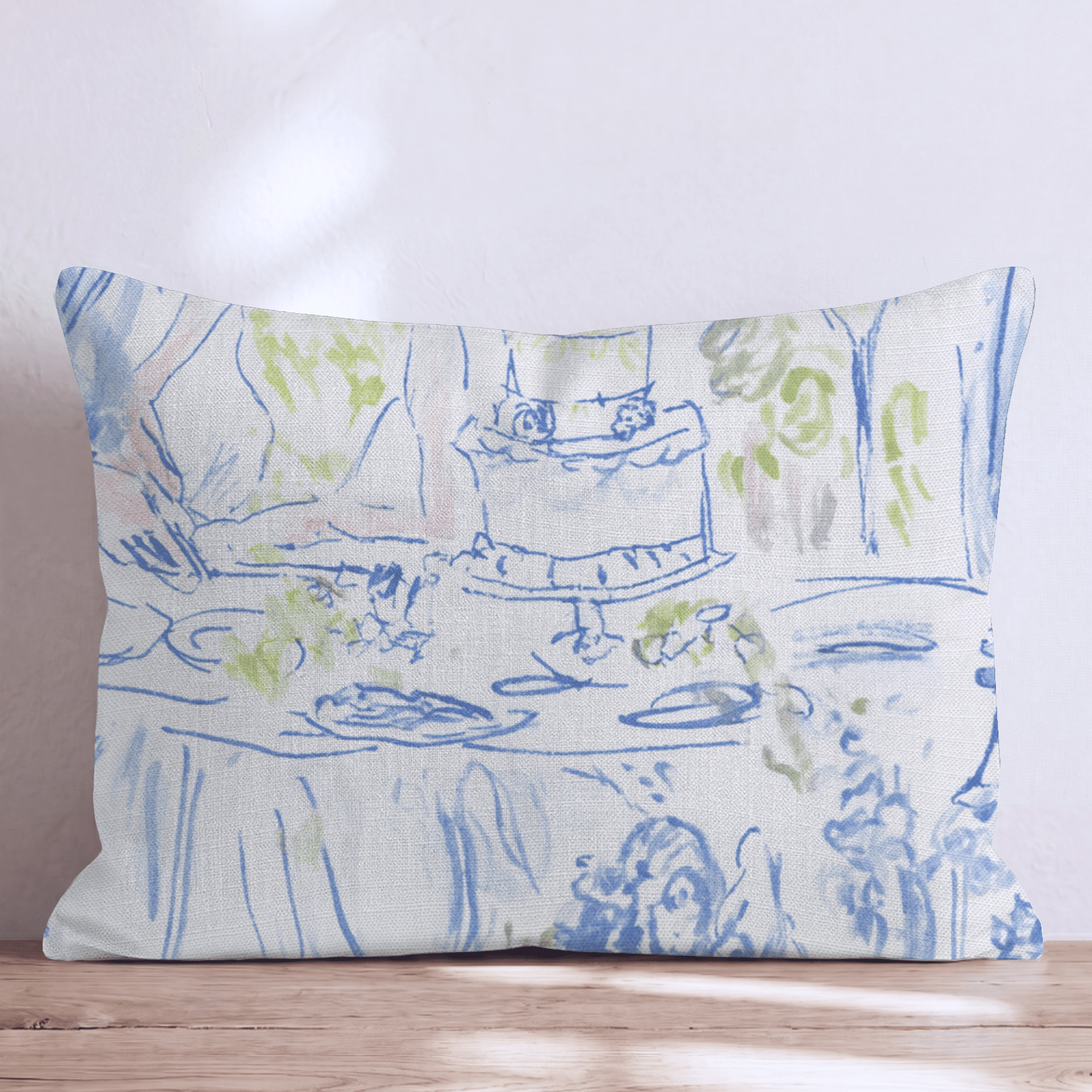 Wedding Cake is Served Throw Pillow - Hillcroft Home