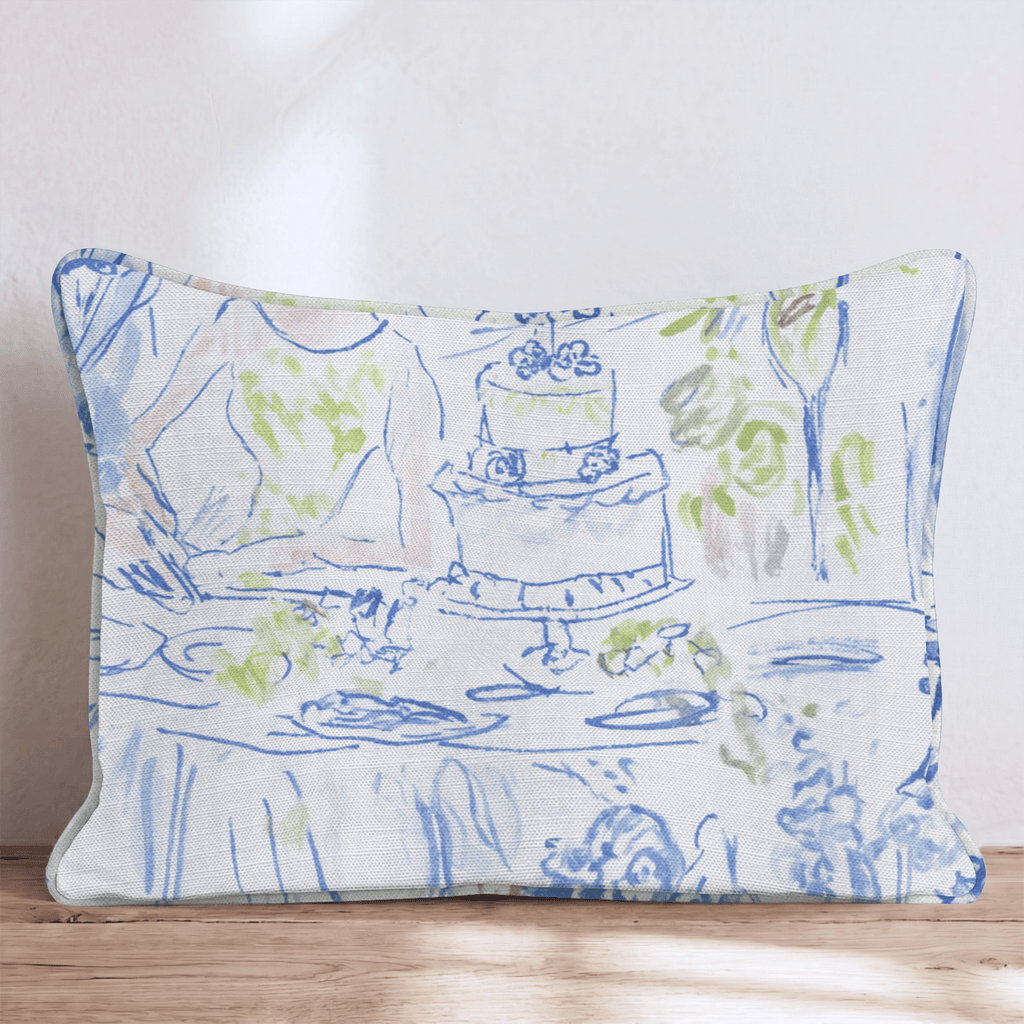 Wedding Cake is Served Throw Pillow - Hillcroft Home