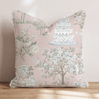 Wedding Cake Toile Throw Pillow - Hillcroft Home