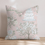 Wedding Cake Toile Throw Pillow - Hillcroft Home