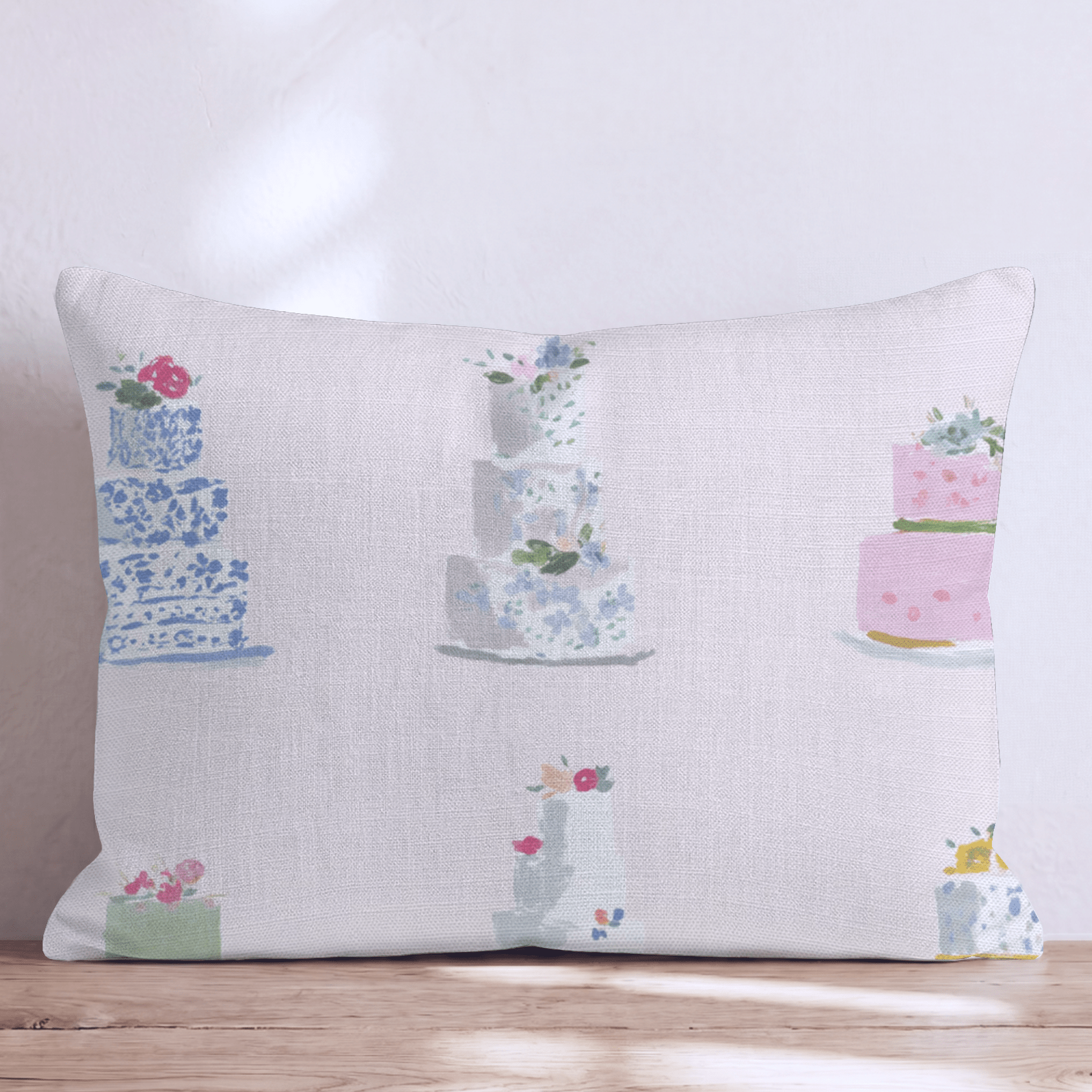 Wedding Cakes Throw Pillow - Hillcroft Home