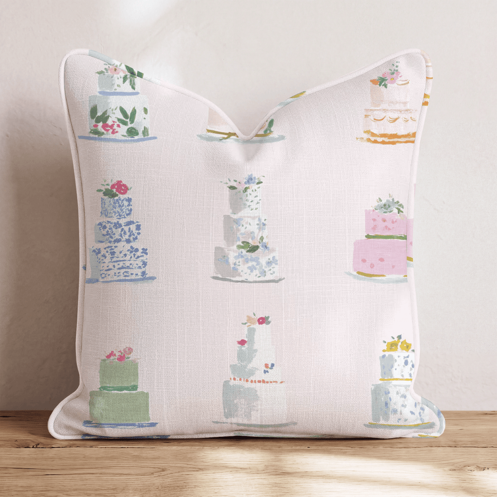 Wedding Cakes Throw Pillow - Hillcroft Home