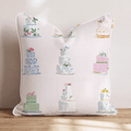Wedding Cakes Throw Pillow - Hillcroft Home