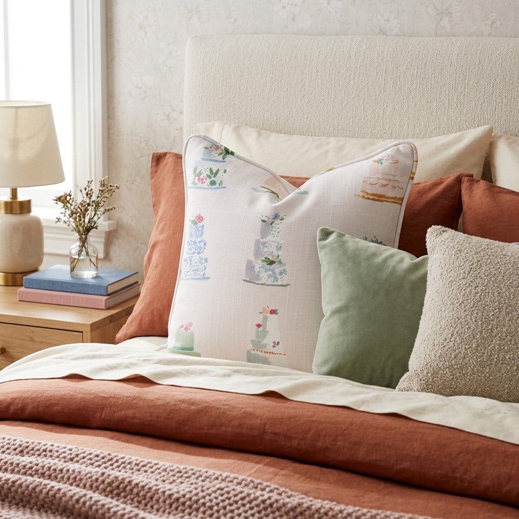 Wedding Cakes Throw Pillow - Hillcroft Home