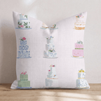 Wedding Cakes Throw Pillow - Hillcroft Home