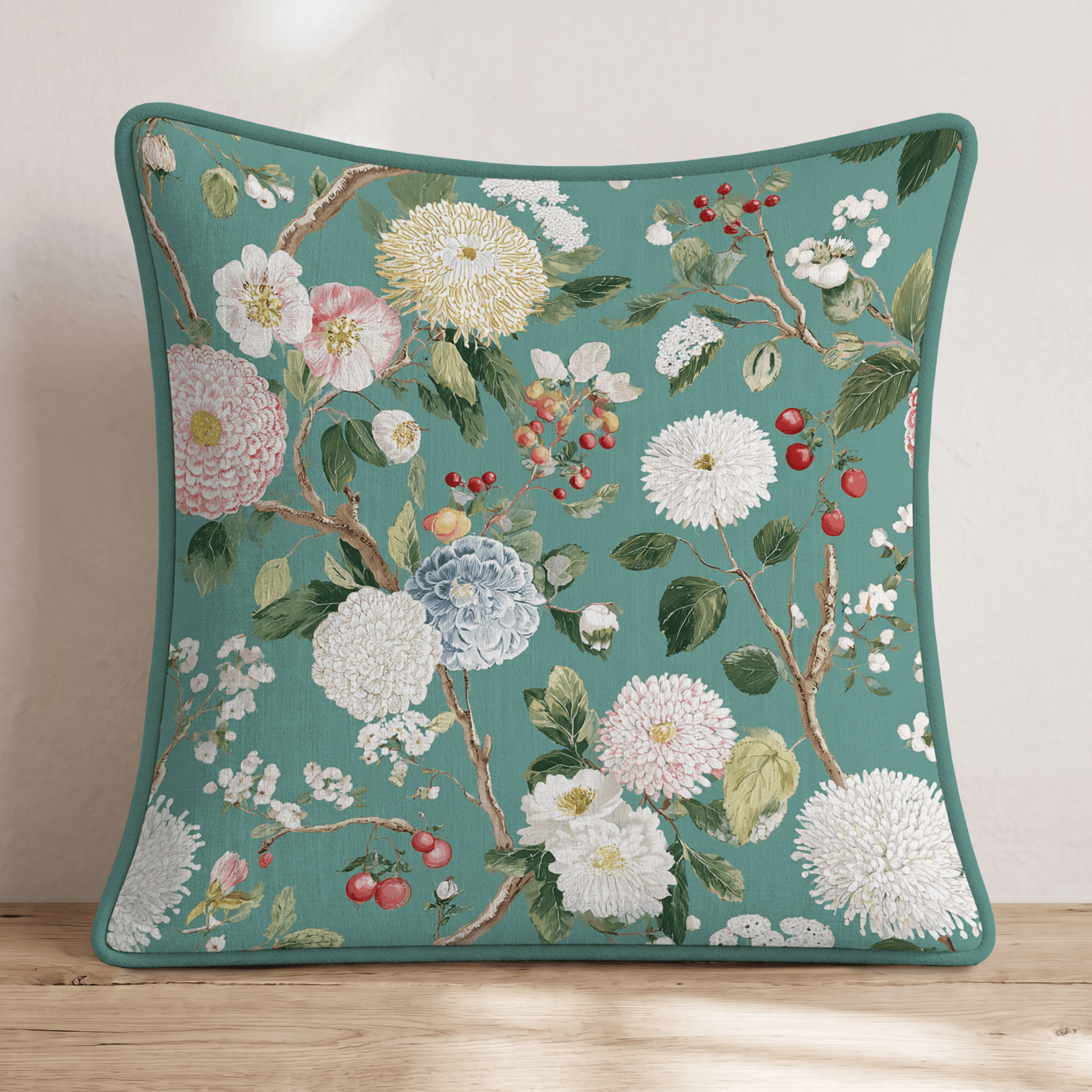 Wedding Day Botanicals Throw Pillow - Hillcroft Home
