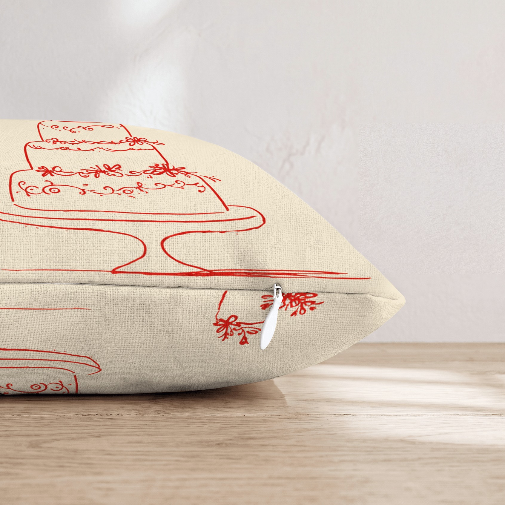 Wedding Sketches Throw Pillow - Hillcroft Home