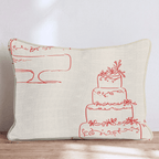 Wedding Sketches Throw Pillow - Hillcroft Home
