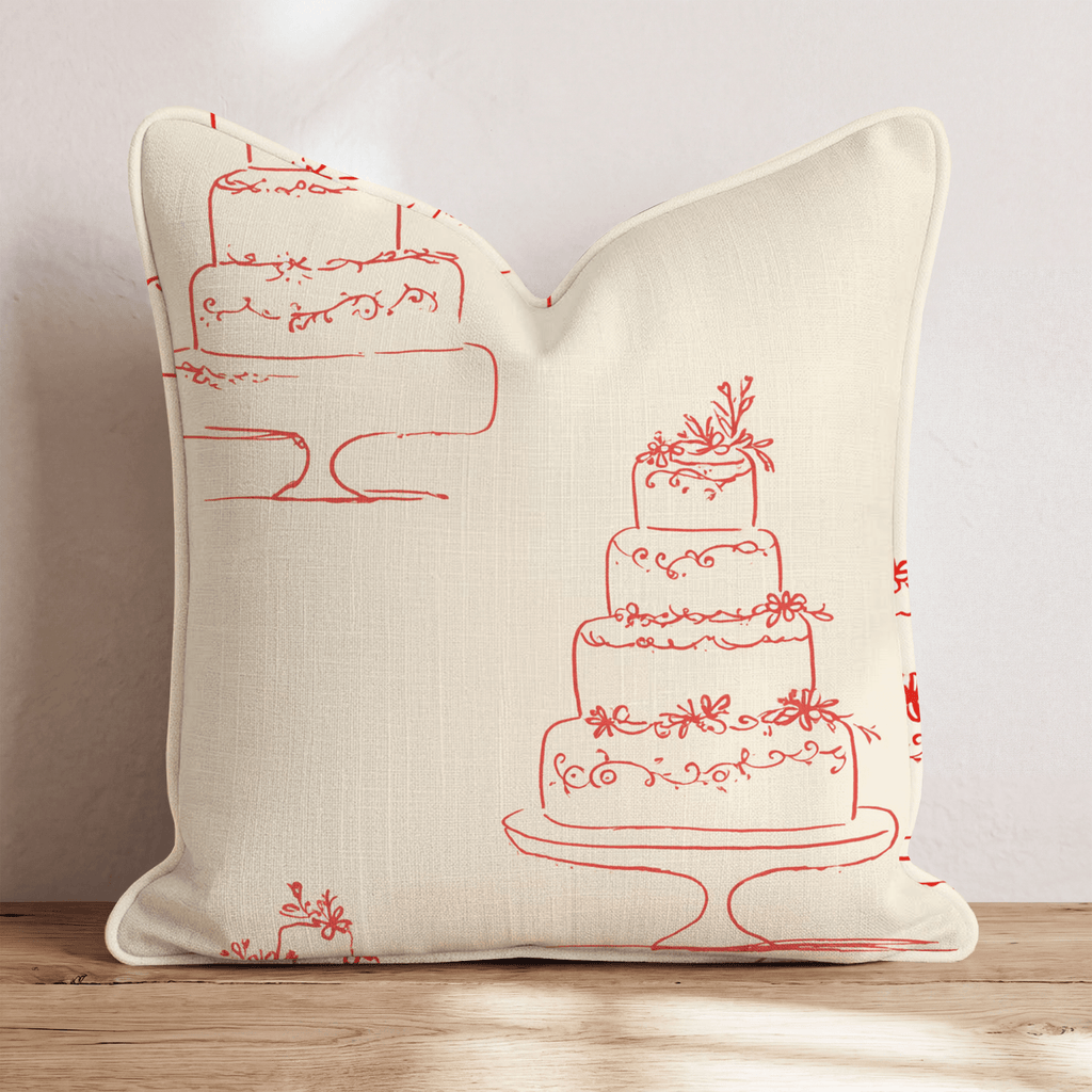 Wedding Sketches Throw Pillow - Hillcroft Home
