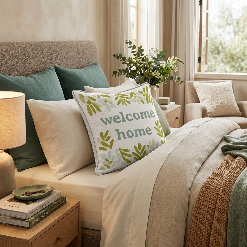 Welcome Home Throw Pillow - Hillcroft Home