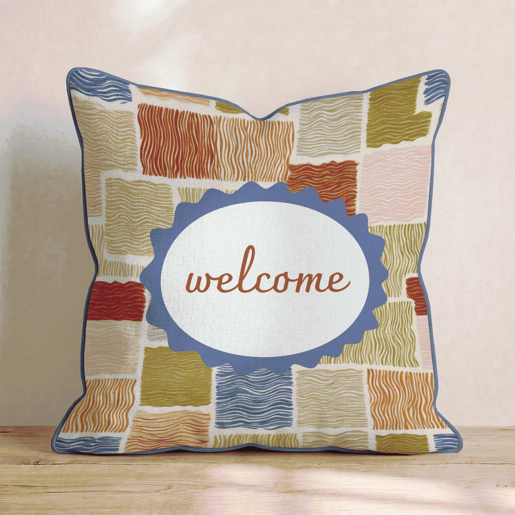welcome Throw Pillow - Hillcroft Home
