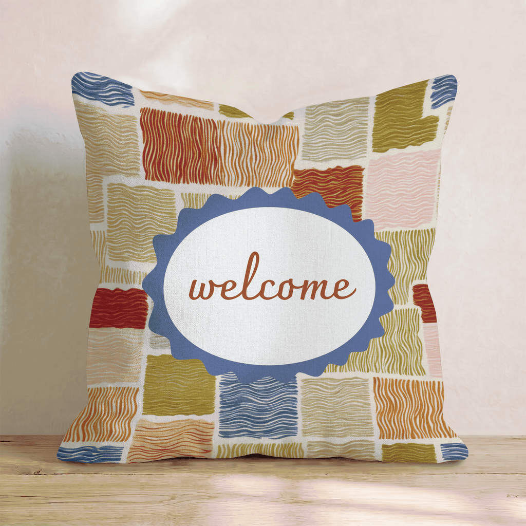 welcome Throw Pillow - Hillcroft Home