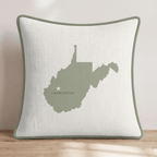West Virginia State Capital Throw Pillow - Hillcroft Home