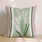 Wheat Bloom Throw Pillow - Hillcroft Home