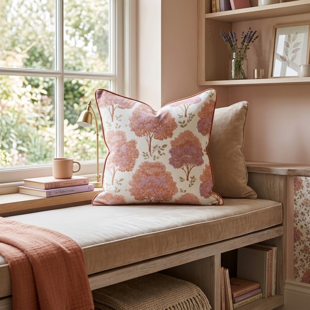 When The Leaves Turn Throw Pillow - Hillcroft Home