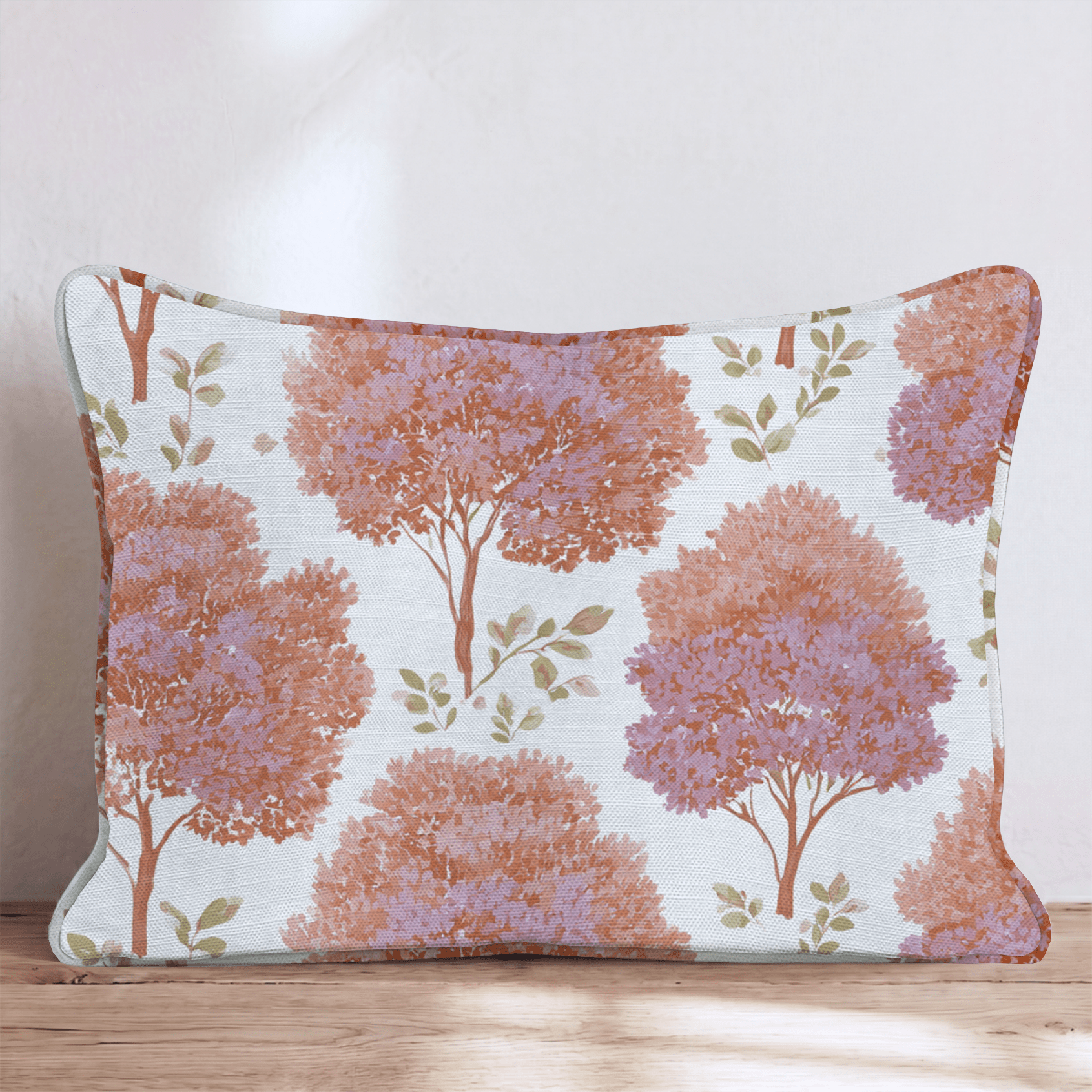 When The Leaves Turn Throw Pillow - Hillcroft Home