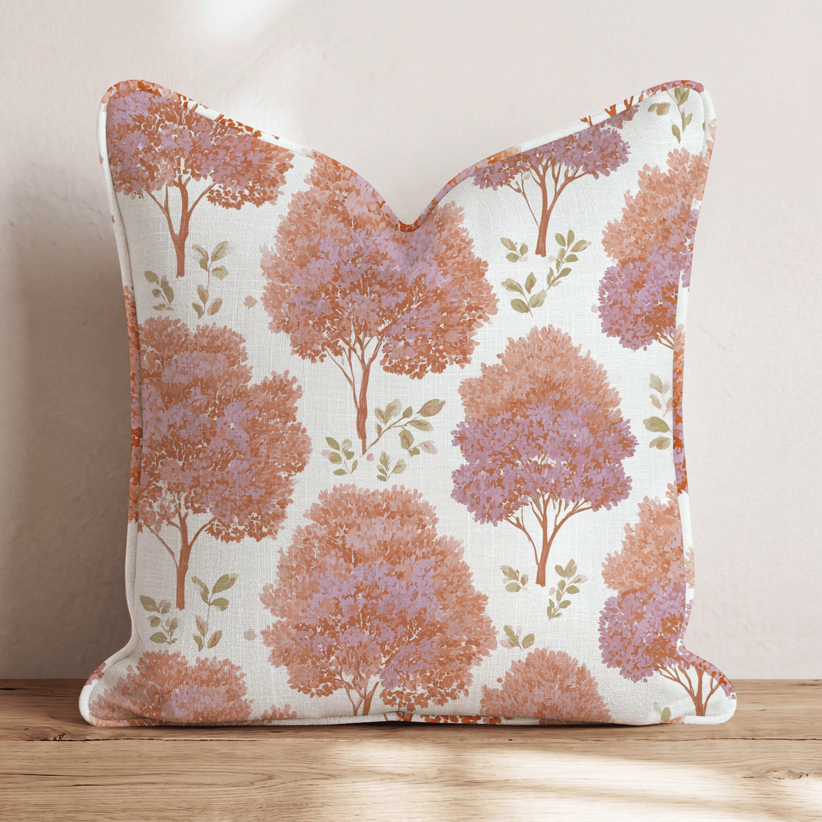When The Leaves Turn Throw Pillow - Hillcroft Home