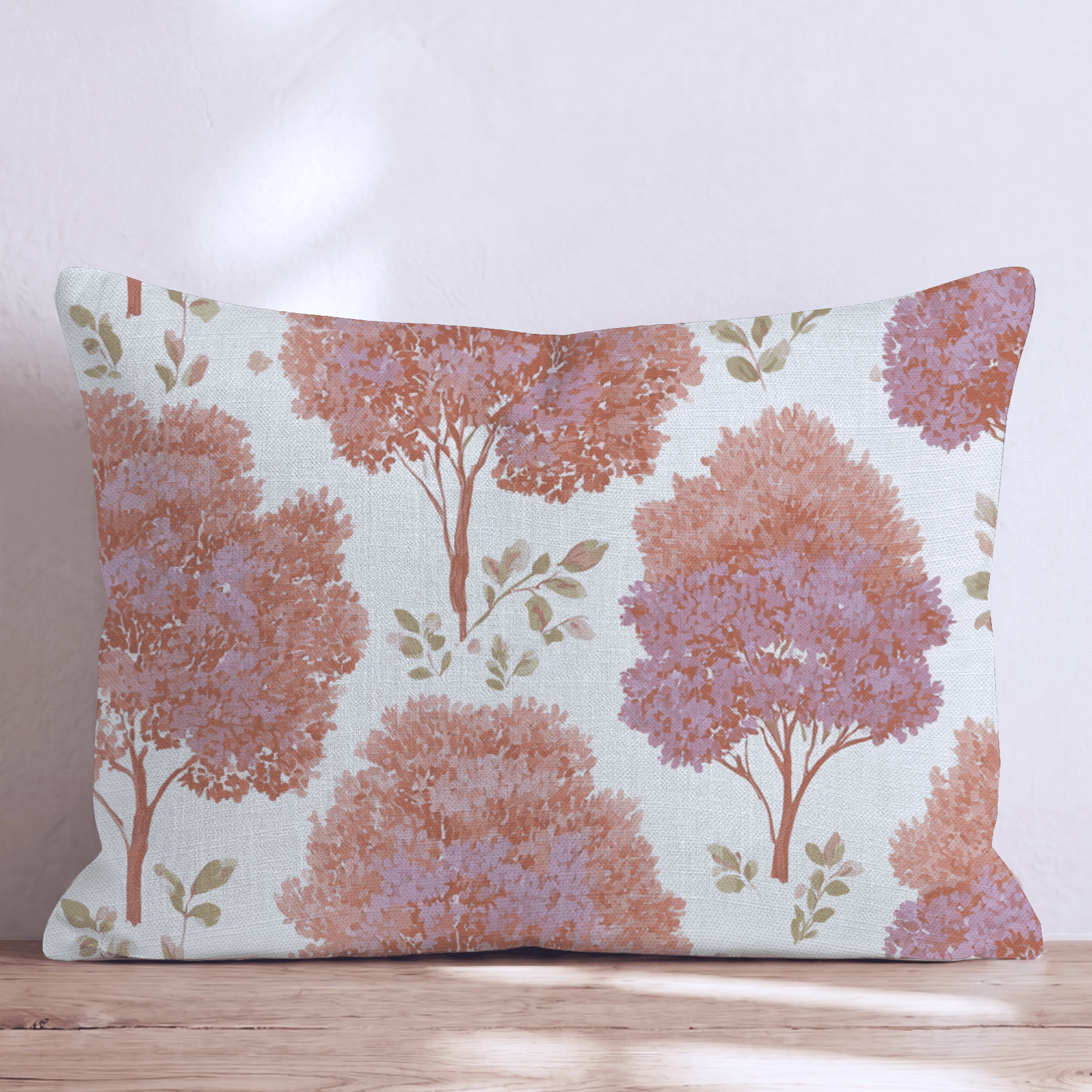 When The Leaves Turn Throw Pillow - Hillcroft Home