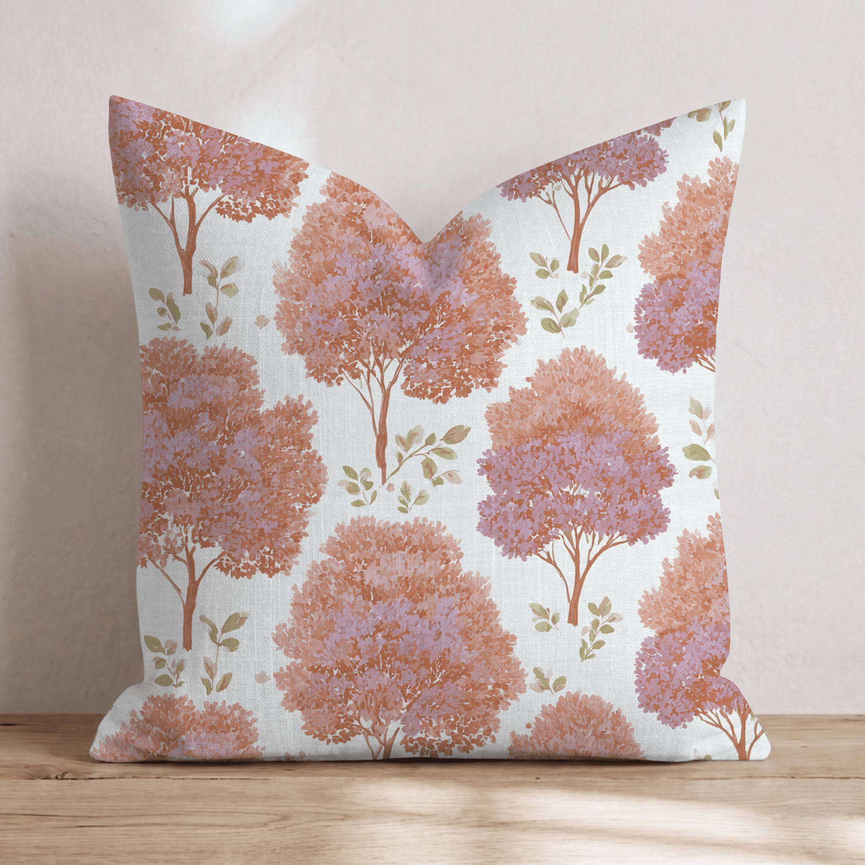 When The Leaves Turn Throw Pillow - Hillcroft Home
