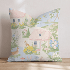 Whimsical Cottage Throw Pillow - Hillcroft Home