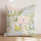 Whimsical Cottage Throw Pillow - Hillcroft Home