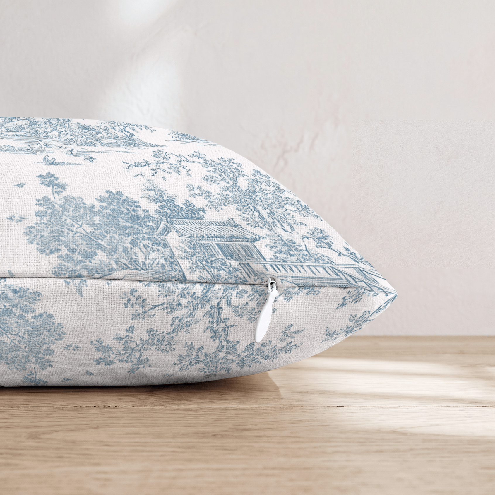 Whimsical Garden Toile Throw Pillow - Hillcroft Home