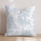 Whimsical Garden Toile Throw Pillow - Hillcroft Home