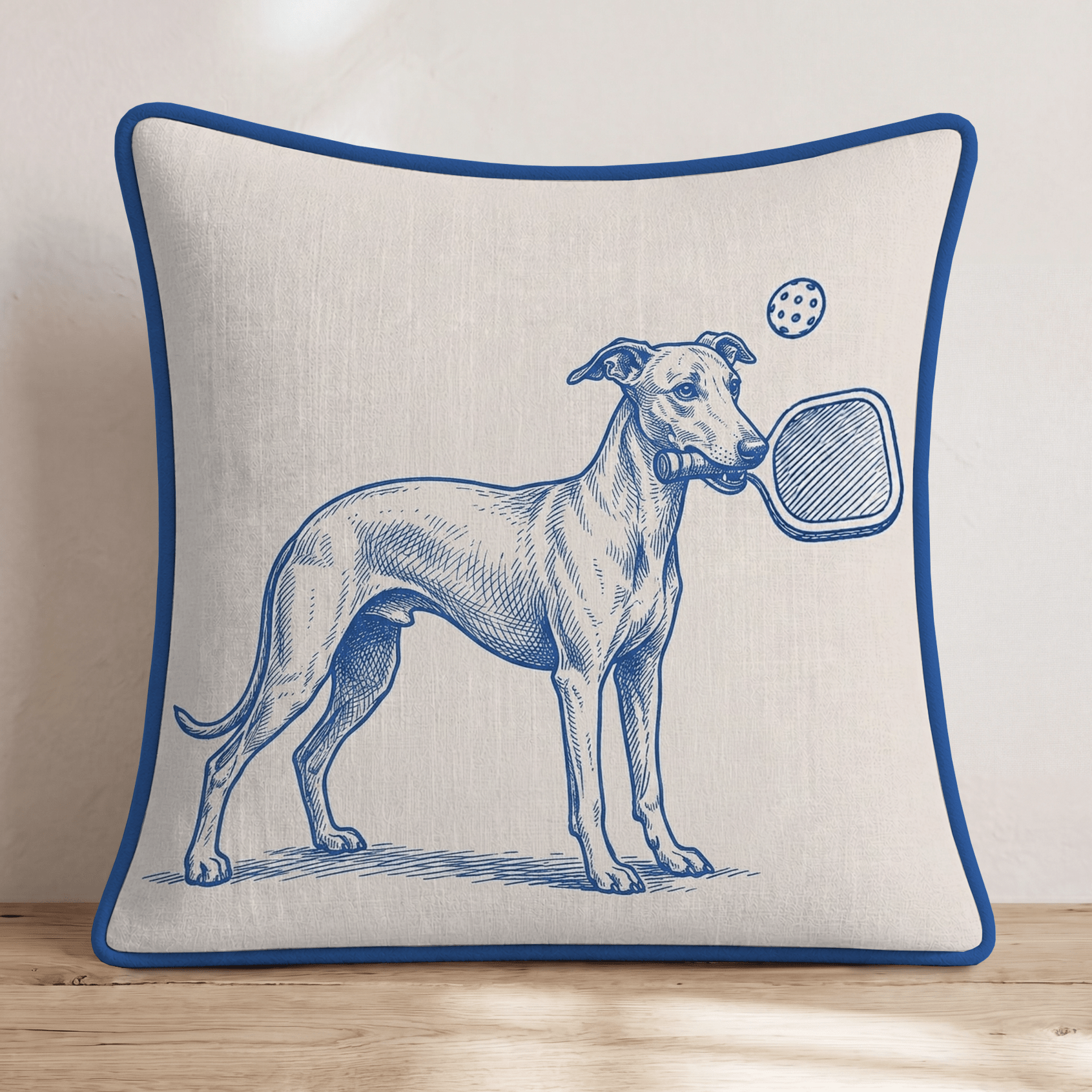 Whippet Pickleball Throw Pillow - Hillcroft Home