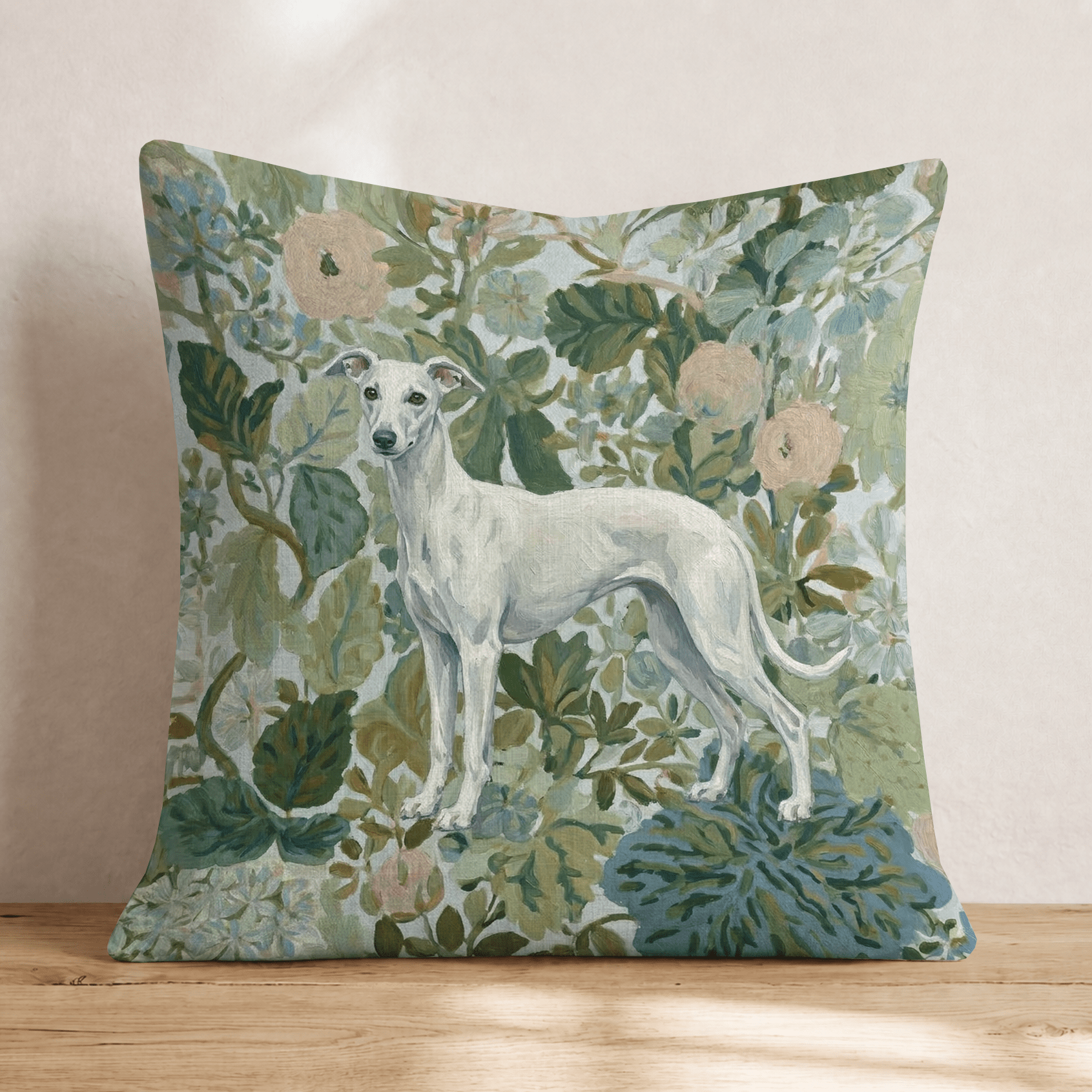 Whippet Power Throw Pillow - Hillcroft Home