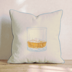 Whiskey on the Rocks Throw Pillow - Hillcroft Home