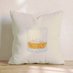 Whiskey on the Rocks Throw Pillow - Hillcroft Home
