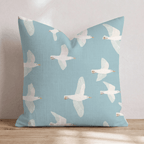 White Bird Scatter Throw Pillow - Hillcroft Home