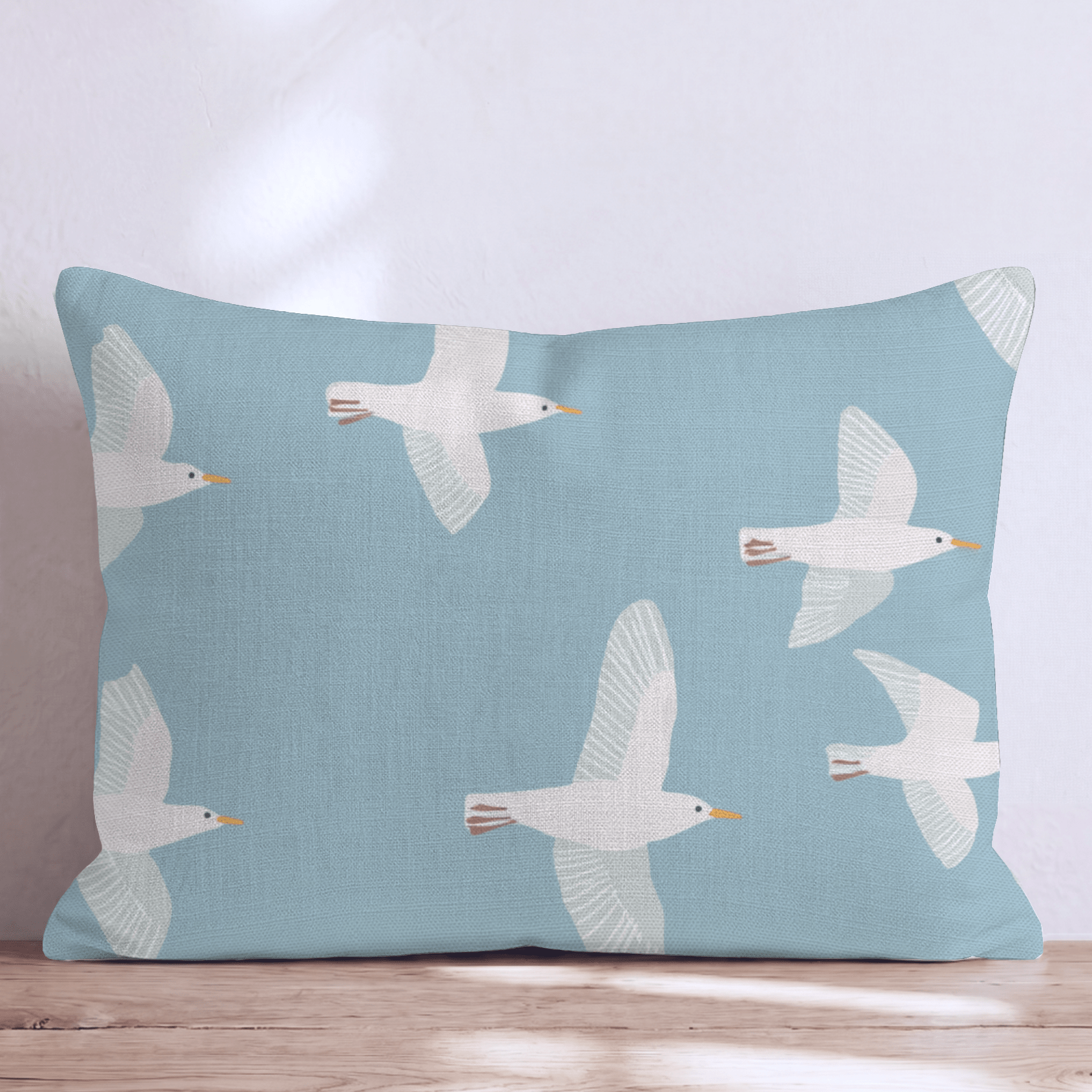 White Bird Scatter Throw Pillow - Hillcroft Home