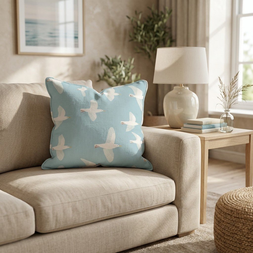 White Bird Scatter Throw Pillow - Hillcroft Home