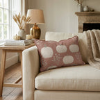 White Pumpkins on Rust Throw Pillow - Hillcroft Home