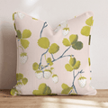 White Strawberry Throw Pillow - Hillcroft Home