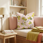 White Strawberry Throw Pillow - Hillcroft Home