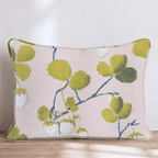 White Strawberry Throw Pillow - Hillcroft Home