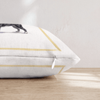 White Wine Boston Terrier Throw Pillow - Hillcroft Home