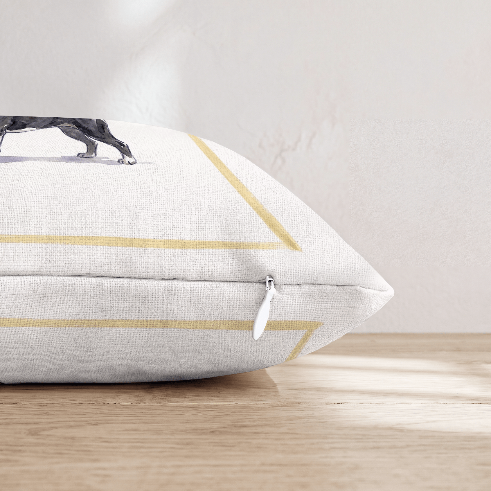 White Wine Boston Terrier Throw Pillow - Hillcroft Home