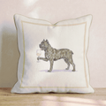 White Wine Cane Corso Throw Pillow - Hillcroft Home