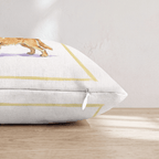 White Wine Golden Retriever Throw Pillow - Hillcroft Home