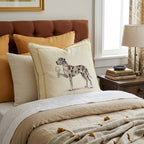 White Wine Great Dane Throw Pillow - Hillcroft Home