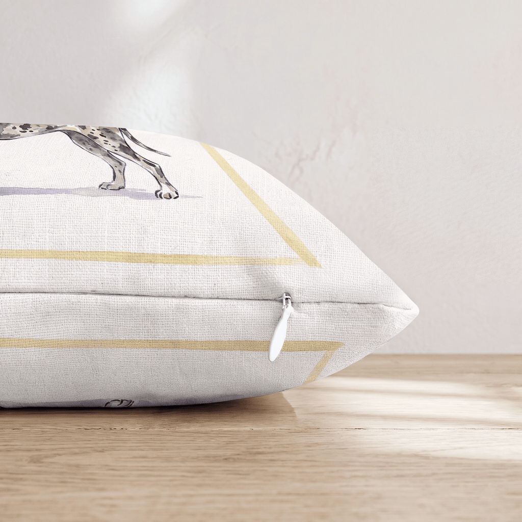 White Wine Great Dane Throw Pillow - Hillcroft Home