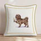 White Wine Havenese Throw Pillow - Hillcroft Home