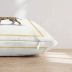 White Wine Pitbull Throw Pillow - Hillcroft Home